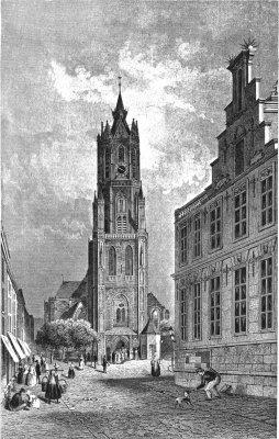 Delft - de Nieuwe Kerk en het Stadhuis